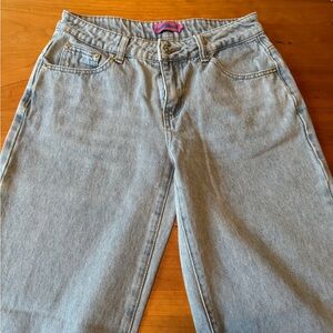 Edikted Light Blue Straight Leg Women's Jeans